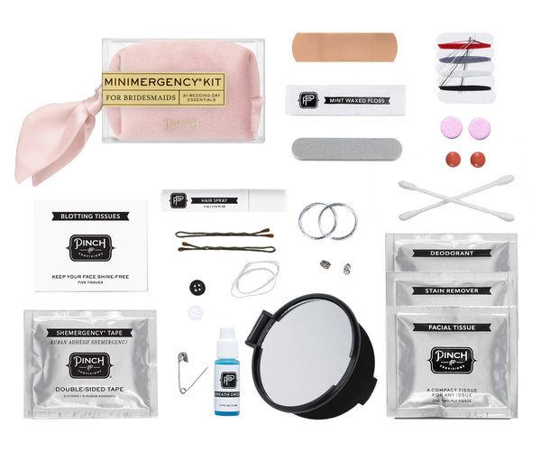  Pinch Provisions Velvet Minimergency Kit for Her, Includes 17  Emergency Essentials, Compact, Multi-Functional Pouch, Gift for Women,  Ivory : Beauty & Personal Care