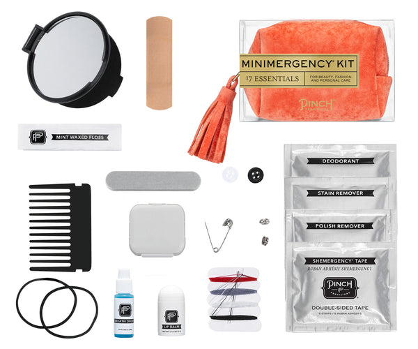 Pinch Provisions Unisex Minimergency Kit, Includes 14 Emergency Essentials  for Travel & Personal Care, Gift for Men, Grooms, Clients & Employees