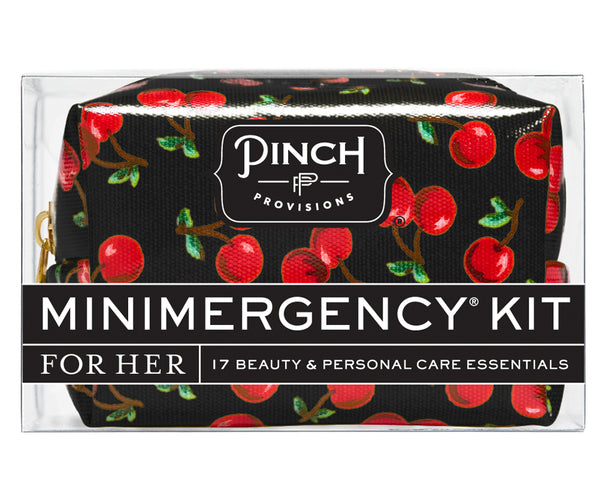 Pinch Provisions Velvet Minimergency Kit for Her, Includes 17 Emergency  Essentials, Compact, Multi-Functional Pouch, Gift for Women, Poppy Red