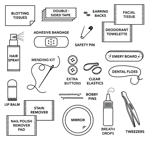 Rainbow Glitter Skinny Minimergency Kit