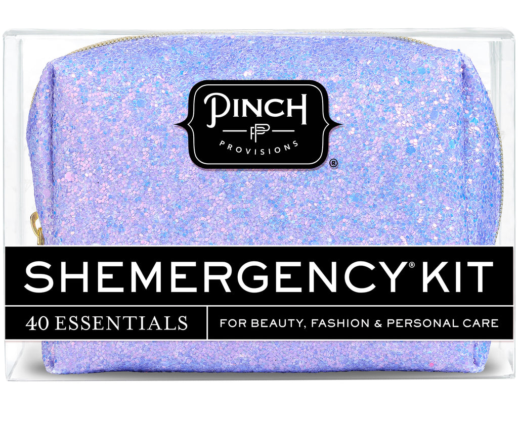 Periwinkle Glitter Shemergency Kit