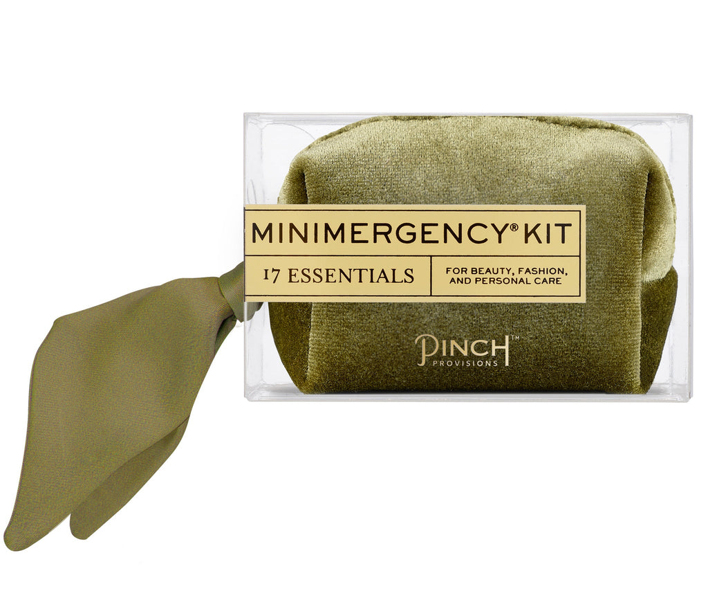 Olive Velvet Minimergency Kit