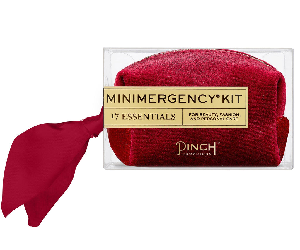 Oxblood Velvet Minimergency Kit