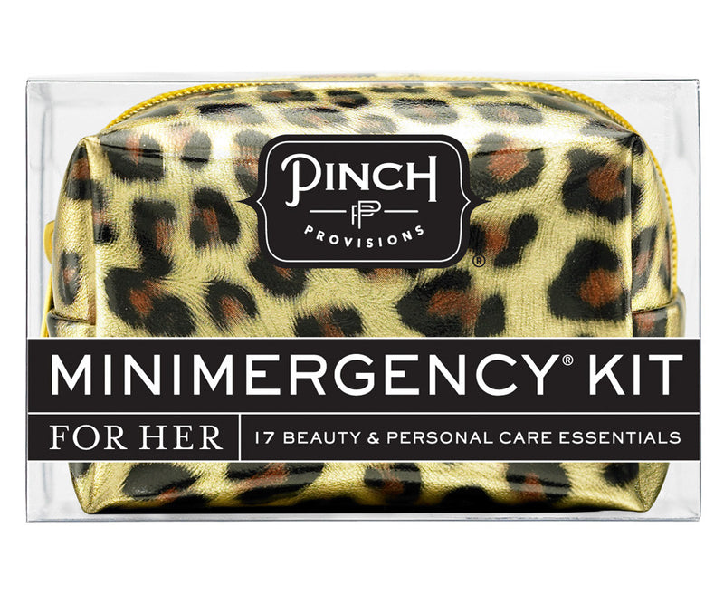 Blush Leopard Minimergency Kit