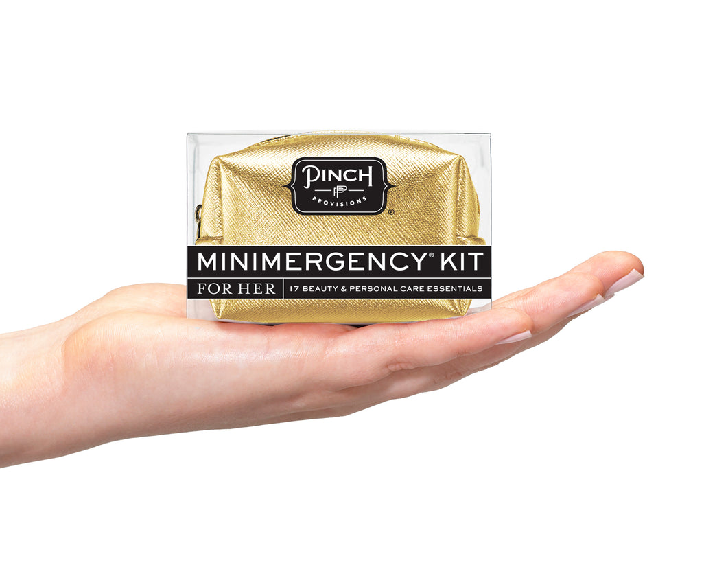 Pinch Provisions Unisex Minimergency Kit, Includes 14 Emergency Essentials  for Travel & Personal Care, Gift for Men, Grooms, Clients & Employees