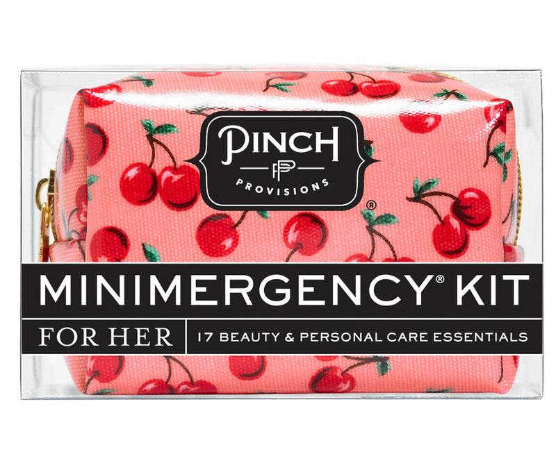 Pinch Provisions Velvet Minimergency Kit for Her, Includes 17 Emergency  Essentials, Compact, Multi-Functional Pouch, Gift for Women, Ivory